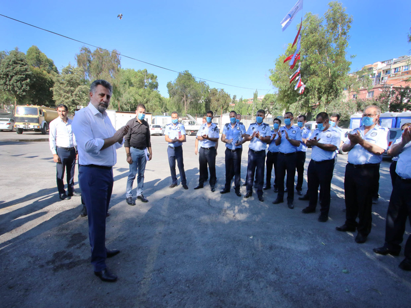 Başkan Sandal, çalışanlarla bayramlaştı